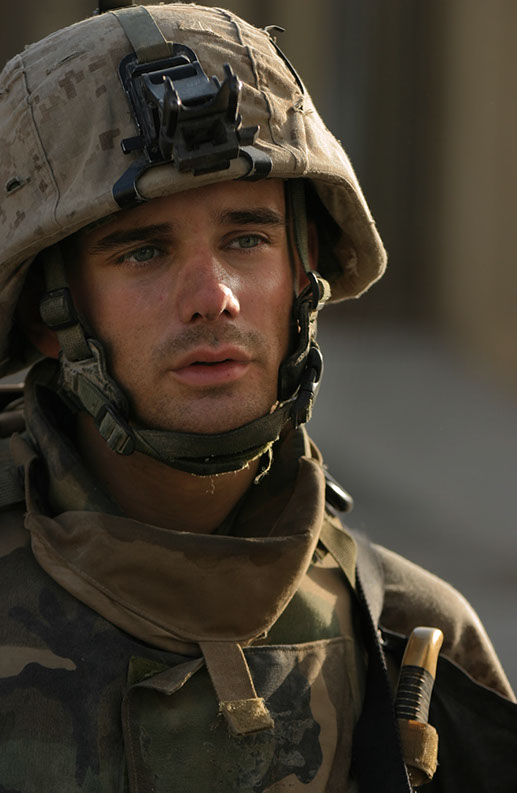 SGT Strader in Fallujah, Iraq, November 10, 2004. Photo by Lucian Read.